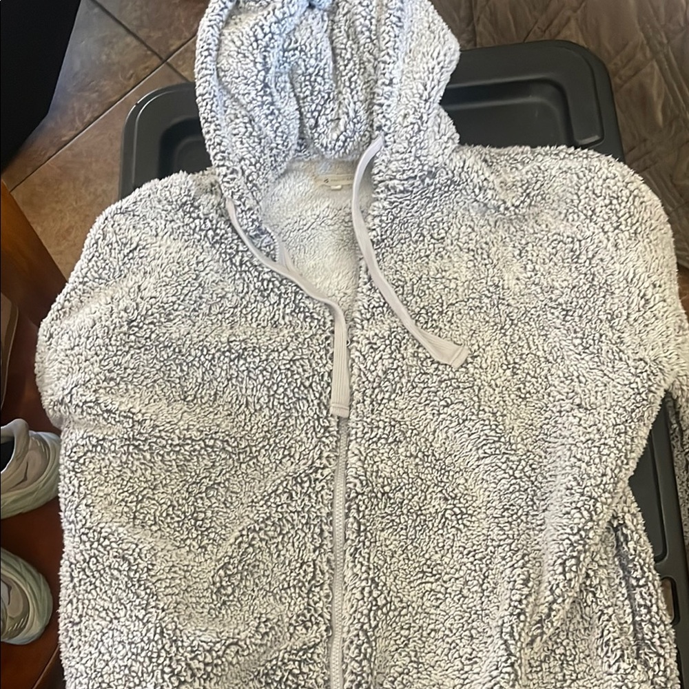 Lou & Grey Gray Teddy Jacket